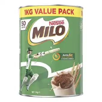 Woolworths Nestle Milo 1 kg or Milo Pro 700g offer