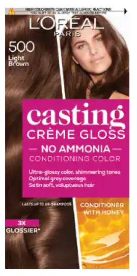 My Chemist L'oreal casting creme gloss hair colour 500 light brown offer