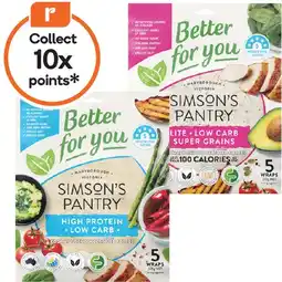 Woolworths Simson’s Pantry Wraps Varieties 210-225g Pk 5 offer