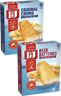 Coles I&J Fish Fillets 425g offer