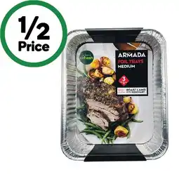 Woolworths Armada Foil Trays Medium Pk 3 offer