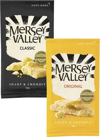 Coles Mersey Valley Cheese 180g offer