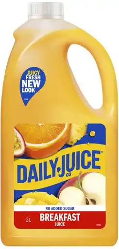 Coles Daily Juice Breakfast Burst 2 Litre offer