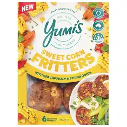 Woolworths Yumi’s Sweet Corn Fritters 260g – From the Fridge offer