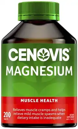 Coles Cenovis Magnesium Tablets 200 Pack^ offer