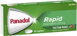 Coles Panadol Paracetamol Rapid Caplets 16 Pack offer