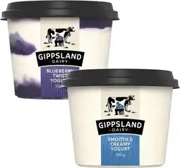 Coles Gippsland Dairy Twist Yogurt 700g offer