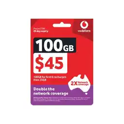 Woolworths Vodafone $45 Starter Pack† offer