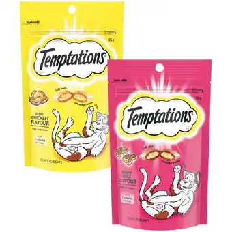 Woolworths Temptations Cat Treats 85g offer