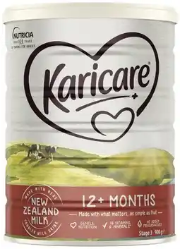 Coles Karicare Toddler Milk Drink Stage 3 or 4 900g offer