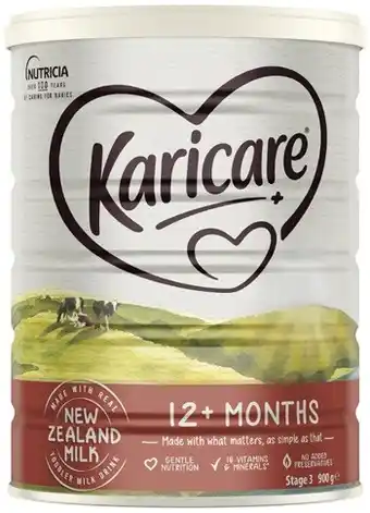 Coles Karicare Toddler Milk Drink Stage 3 or 4 900g offer