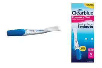My Chemist Clearblue pregnancy test rapid detection 5 pack offer