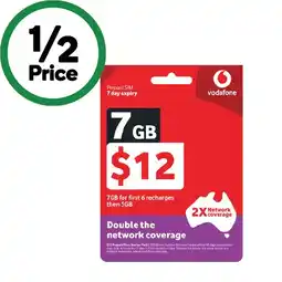 Woolworths Vodafone $12 Starter Pack† offer