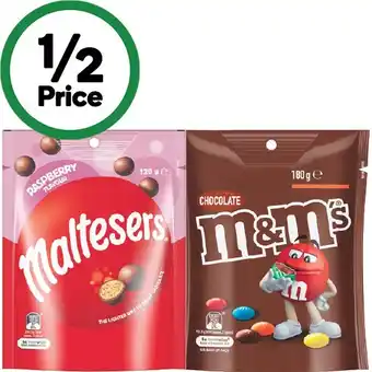 Woolworths Mars Maltesers, M&Ms or Pods 120-180g offer