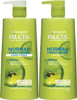 Coles Garnier Fructis Shampoo or Conditioner 850mL offer