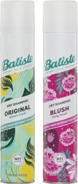 Coles Batiste Dry Shampoo Blush or Original 350mL offer