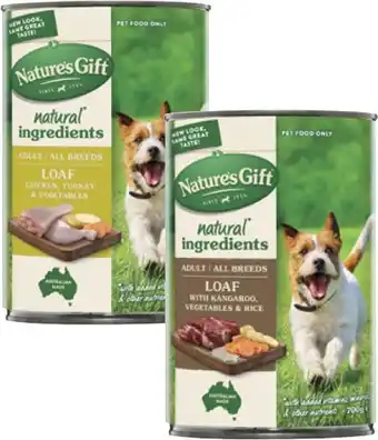 Coles Nature's Gift Dog Food 700g offer