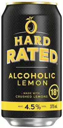 Coles Hard Rated Cans 4x375mL offer