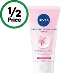 Woolworths Nivea Gentle Cleansing Cream Face Wash Dry & Sensitive Skin 150ml offer