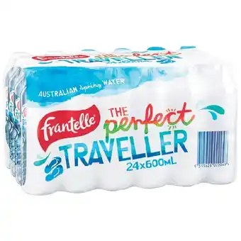 Woolworths Frantelle Spring Water 24 x 600ml offer