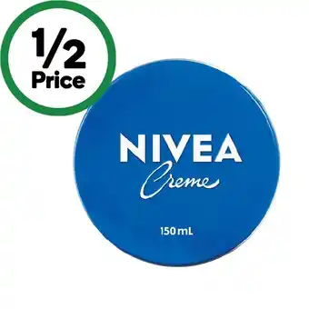 Woolworths Nivea Creme Tin Moisturiser for Face & Body 150ml offer