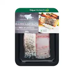 Woolworths Humpty Doo Barramundi Skin On 260g offer