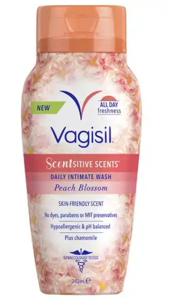 Vagisil intimate wash peach blossom 240ml