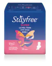Stayfree ultra thin wings super 12 pads