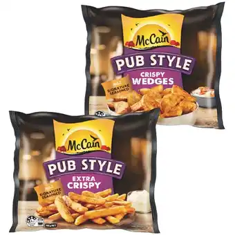 Woolworths McCain Pub Style Chips or Wedges 750g – From the Freezer offer