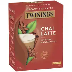 Woolworths Twinings Chai Latte Pk 10 offer