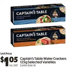 Campbells Wholesale Captain's Table Water Crackers offer