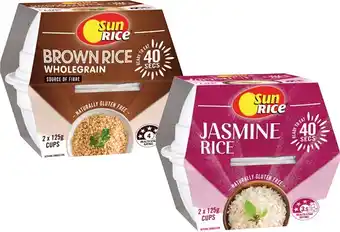 Coles Sunrice Microwaveable Rice Cup or Pouch 240g-250g offer