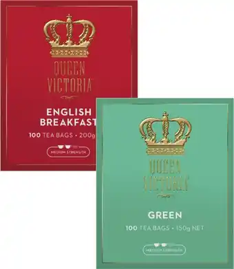 Coles Queen Victoria Tea Bags 100 Pack offer