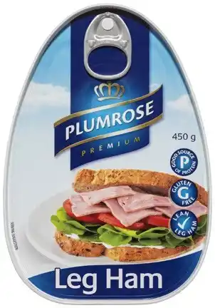 Coles Plumrose Canned Leg Ham 450g offer