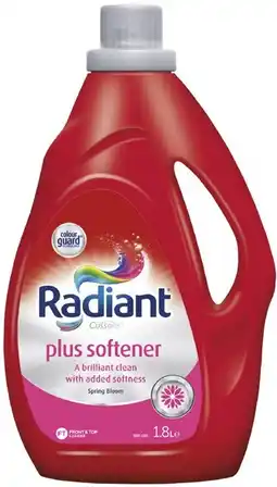 Coles Radiant Laundry Liquid 1.8 Litre offer