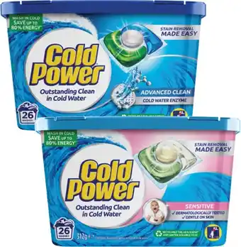 Coles Cold Power Laundry Capsules 26 Pack offer