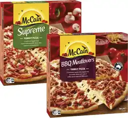 Coles McCain Family Pizza 490g-500g offer