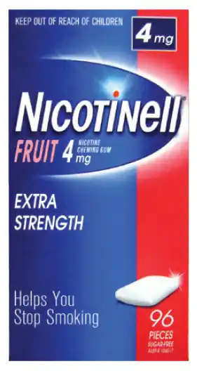 My Chemist Nicotinell 4mg gum fruit 96 pieces offer