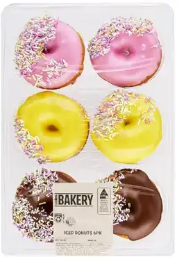 Coles Coles Bakery Iced Donuts 6 Pack offer