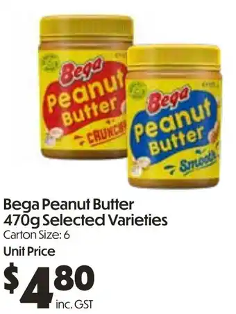 Campbells Wholesale Bega Peanut Butter offer