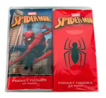 Spiderman pocket tissue 4 pack