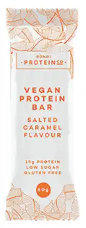 My Chemist Bondi protein co. vegan protein bar salted caramel 60g offer