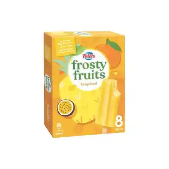 Woolworths Peters Frosty Fruits 420-600ml Pk 6-8 offer