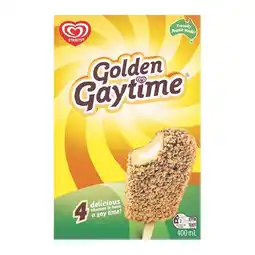 Woolworths Streets Golden Gaytime Ice Cream 400ml Pk 4 offer