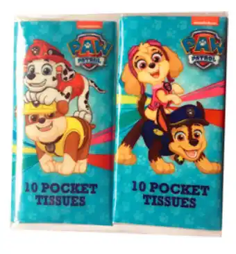 My Chemist Paw patrol pocket tissue 4 pack offer