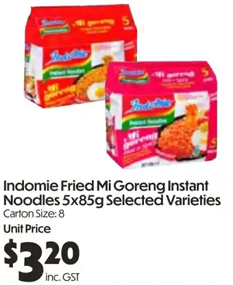 Campbells Wholesale Indomie Fried Mi Goreng Instant Noodles offer