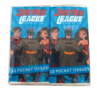 My Chemist Young justice pocket tissues 4 pack offer