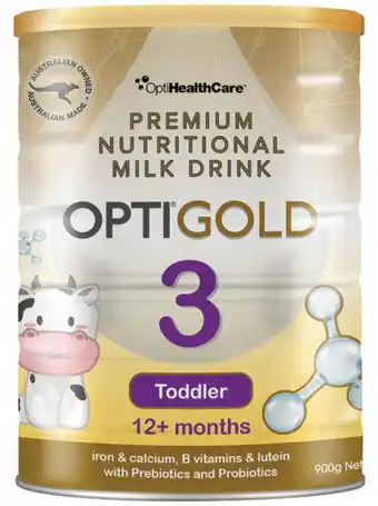 My Chemist Optigold toddler milk drink with pre & probiotic 900g offer