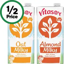 Woolworths Vitasoy Oat or Almond Milky 1 Litre offer