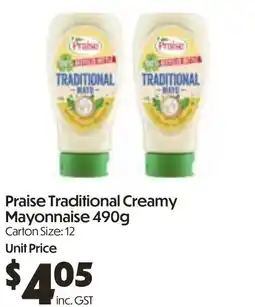 Campbells Wholesale Praise Traditional Creamy Mayonnaise offer